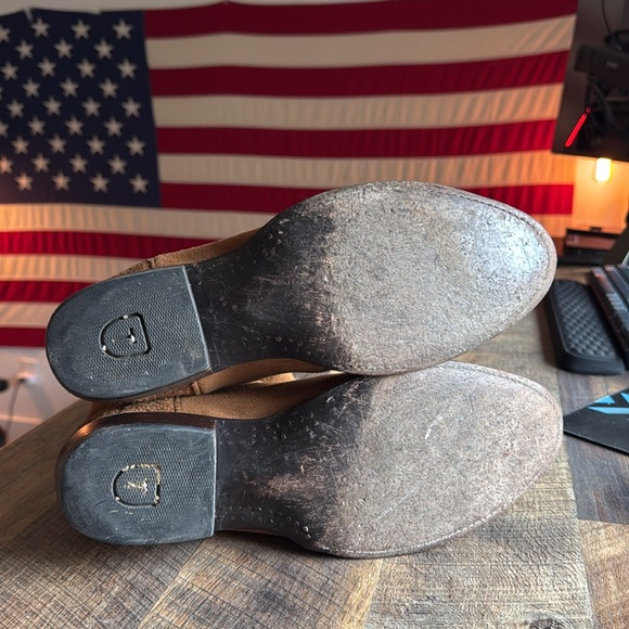 Tecovas The Johnny Cowboy Boot Size 11 1/2 D Honey Suede - Picture 5 of 6